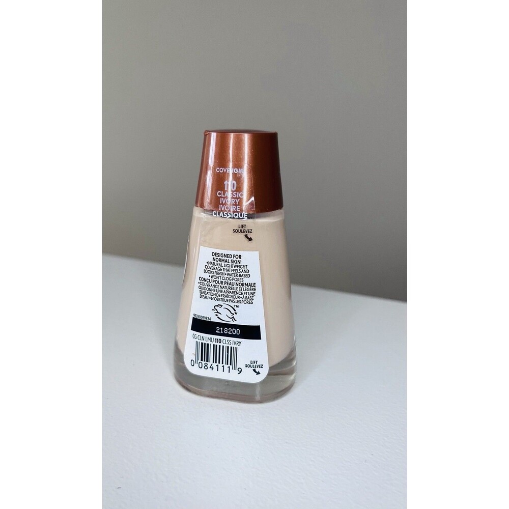 110 Classic Ivory Cover Girl  Clean Liquid Foundation Normal Skin 30ml - Picture 4 of 6